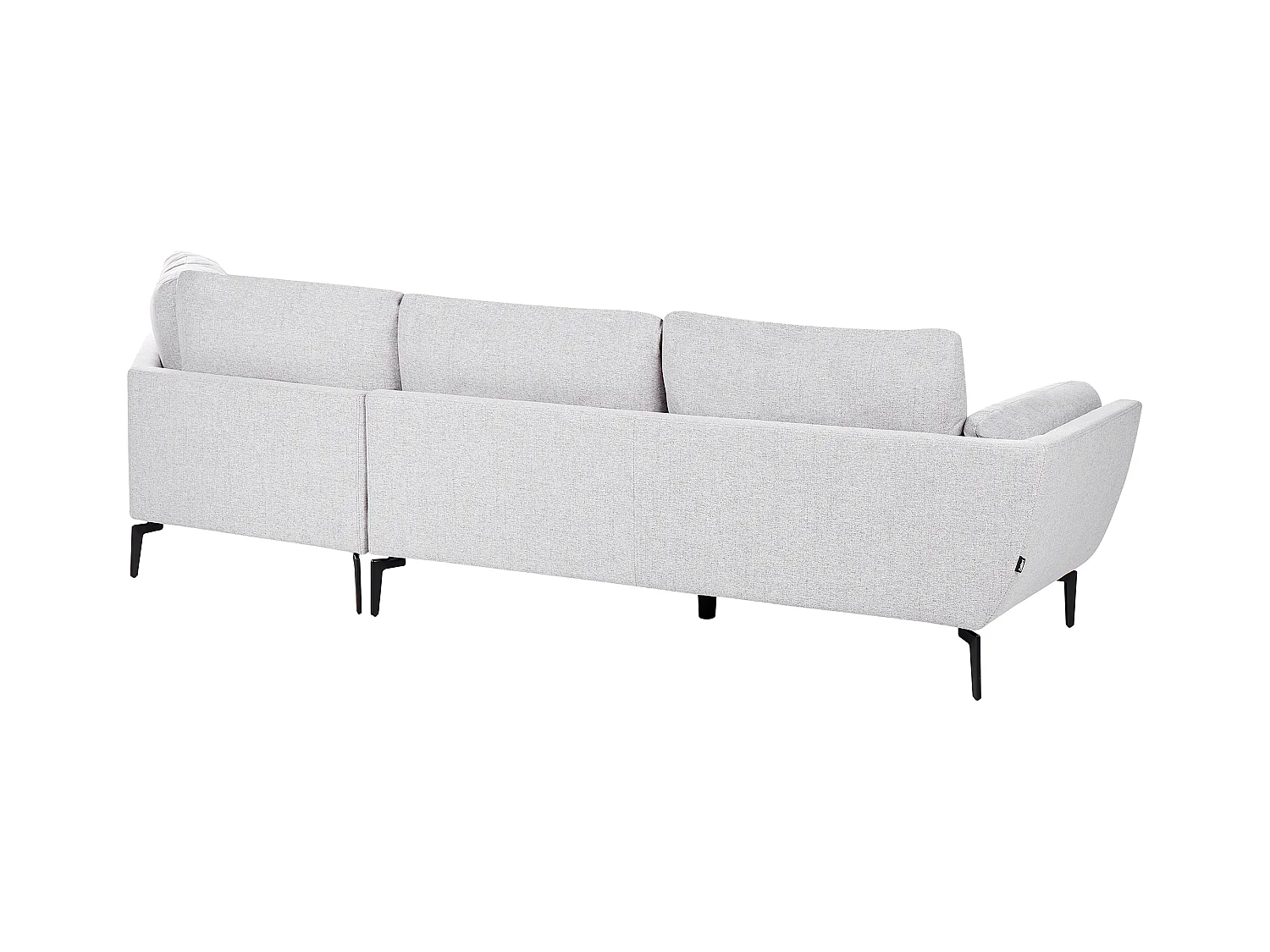 Canapé 3 places KANSSELI Tissu Gris clair