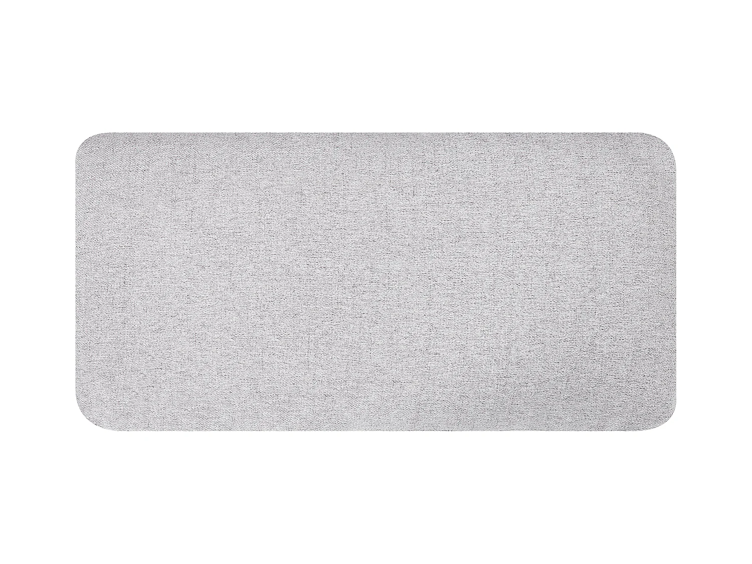 Canapé 3 places KANSSELI Tissu Gris clair