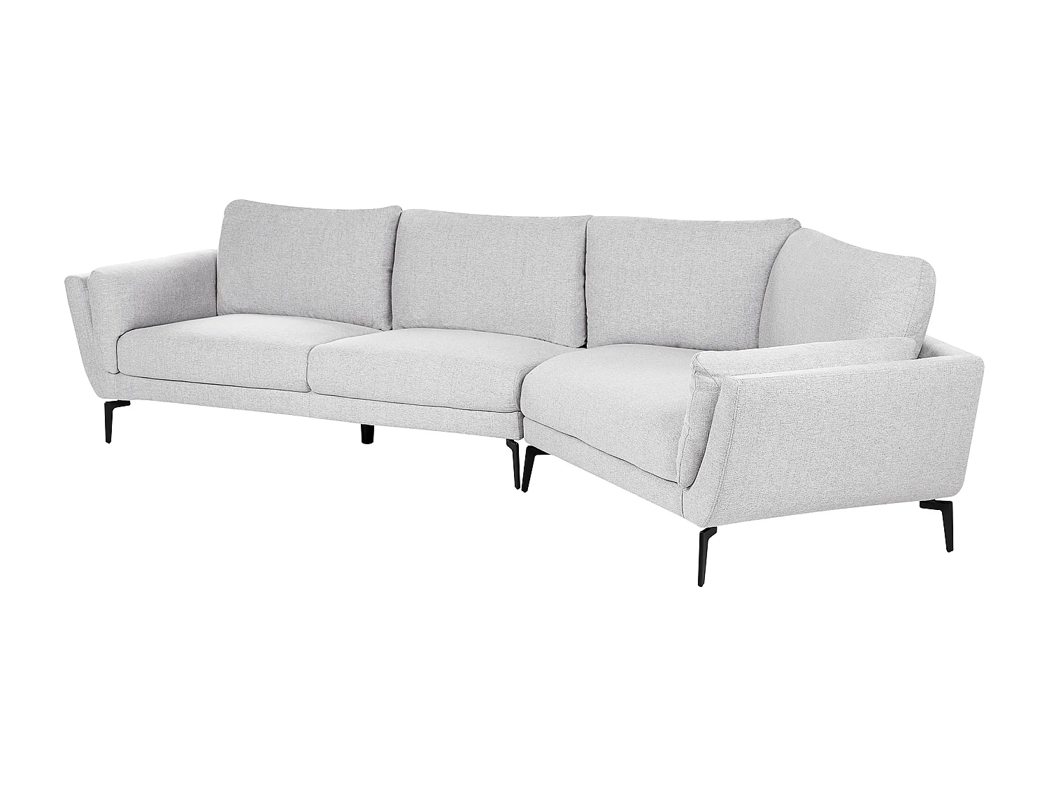 Divano KANSSELI Tessuto Grigio chiaro 3 posti