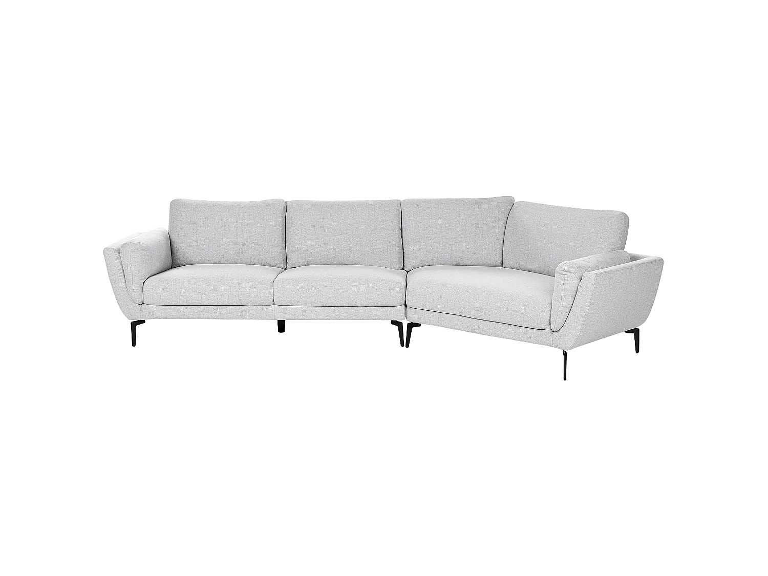 Sofa KANSSELI Stoff Hellgrau 3-Sitzer