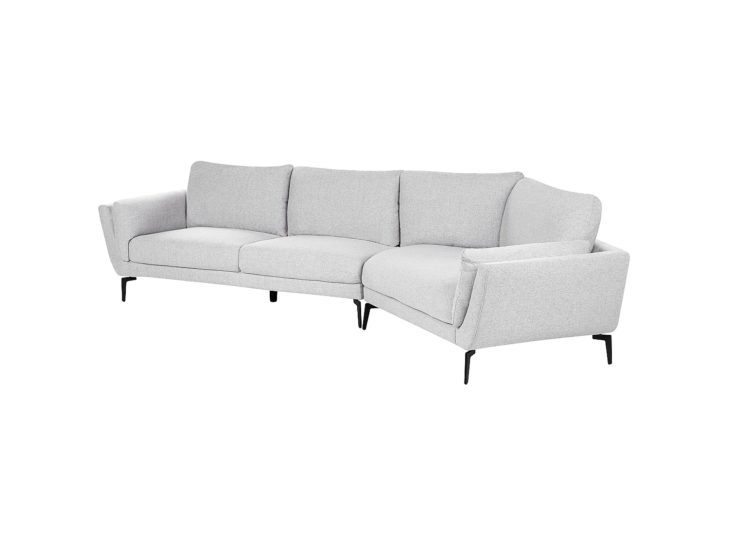 Sofa KANSSELI Stoff Hellgrau 3-Sitzer