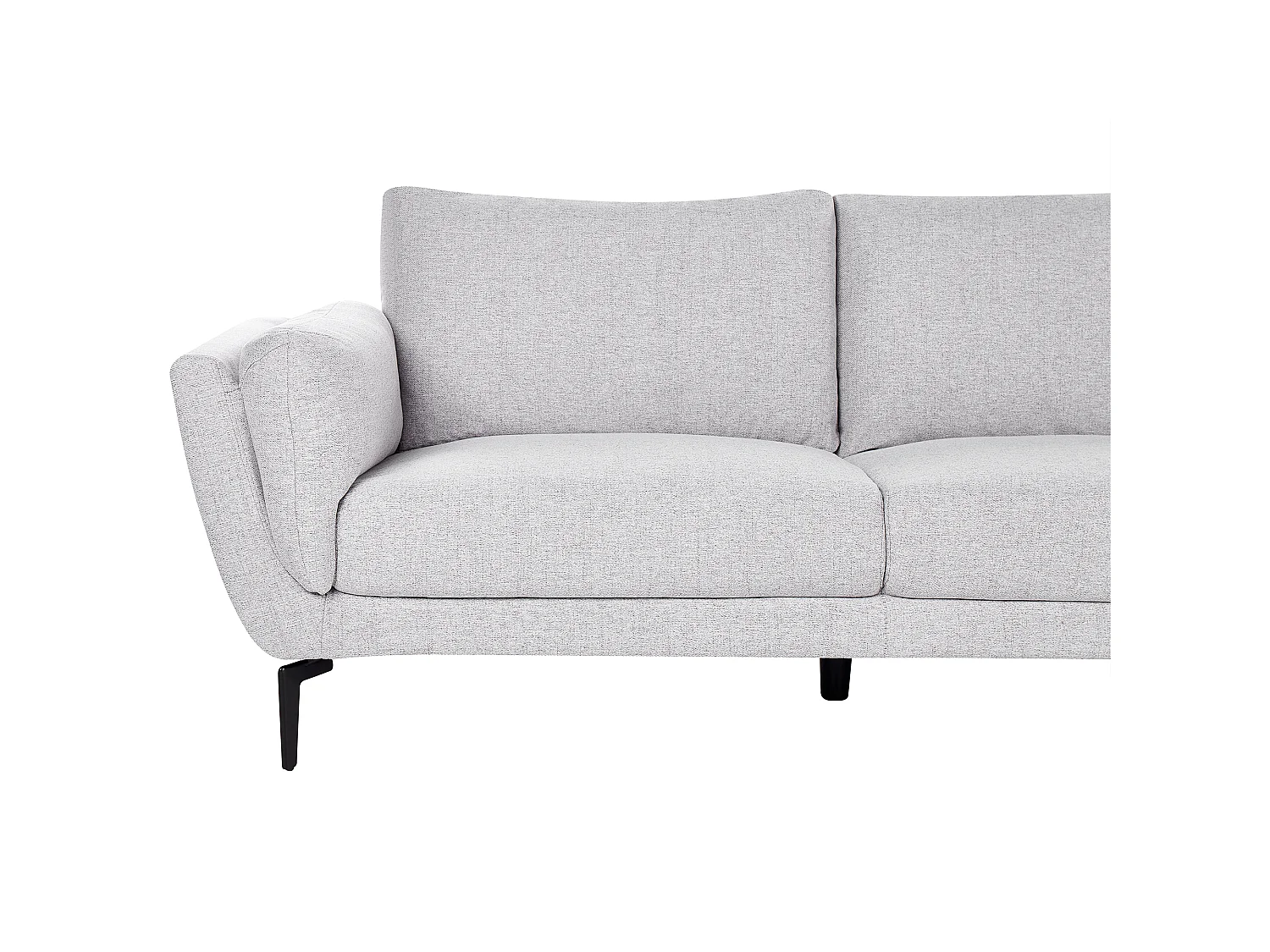 Sofa KANSSELI Stoff Hellgrau 3-Sitzer