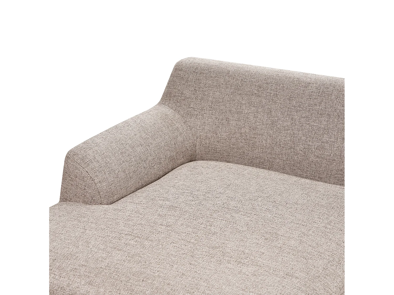 Canapé d'angle SOSJO Tissu Marron clair 3 places Côté droit