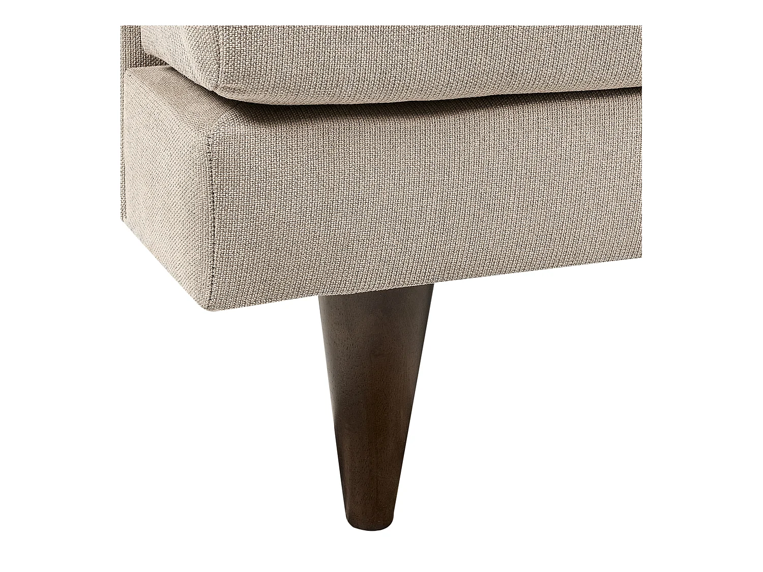 Canapé 3 places JARPEN Tissu Marron clair