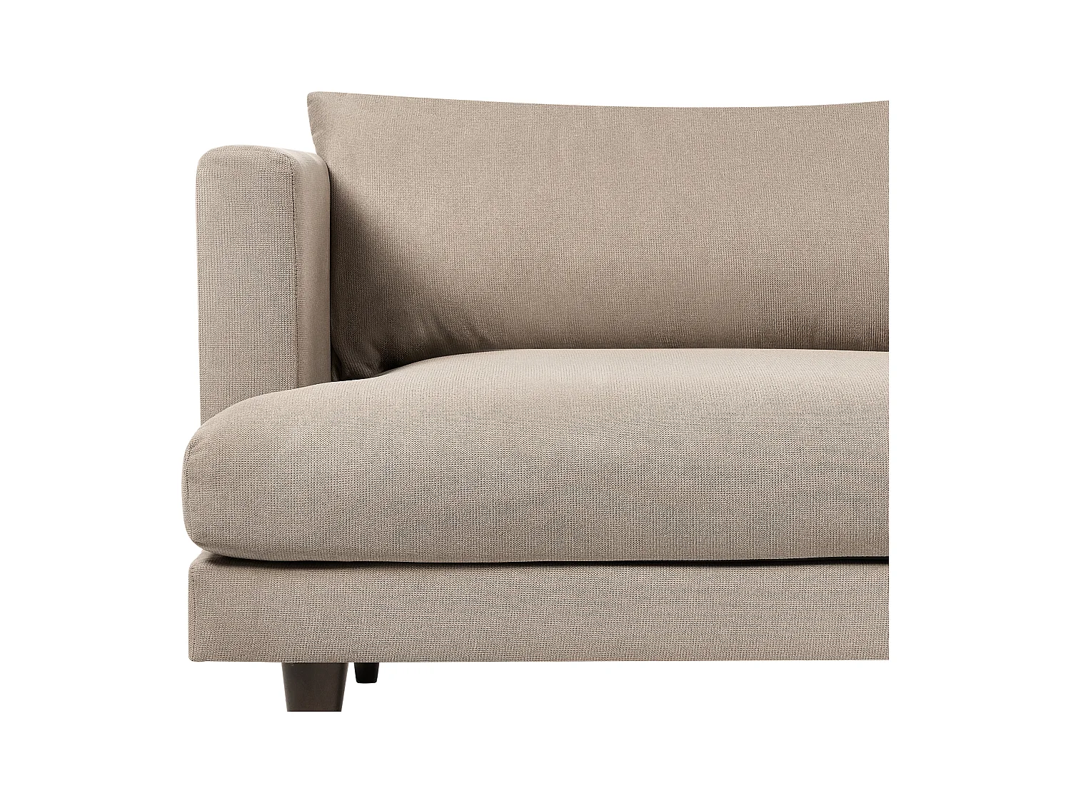 Canapé 3 places JARPEN Tissu Marron clair