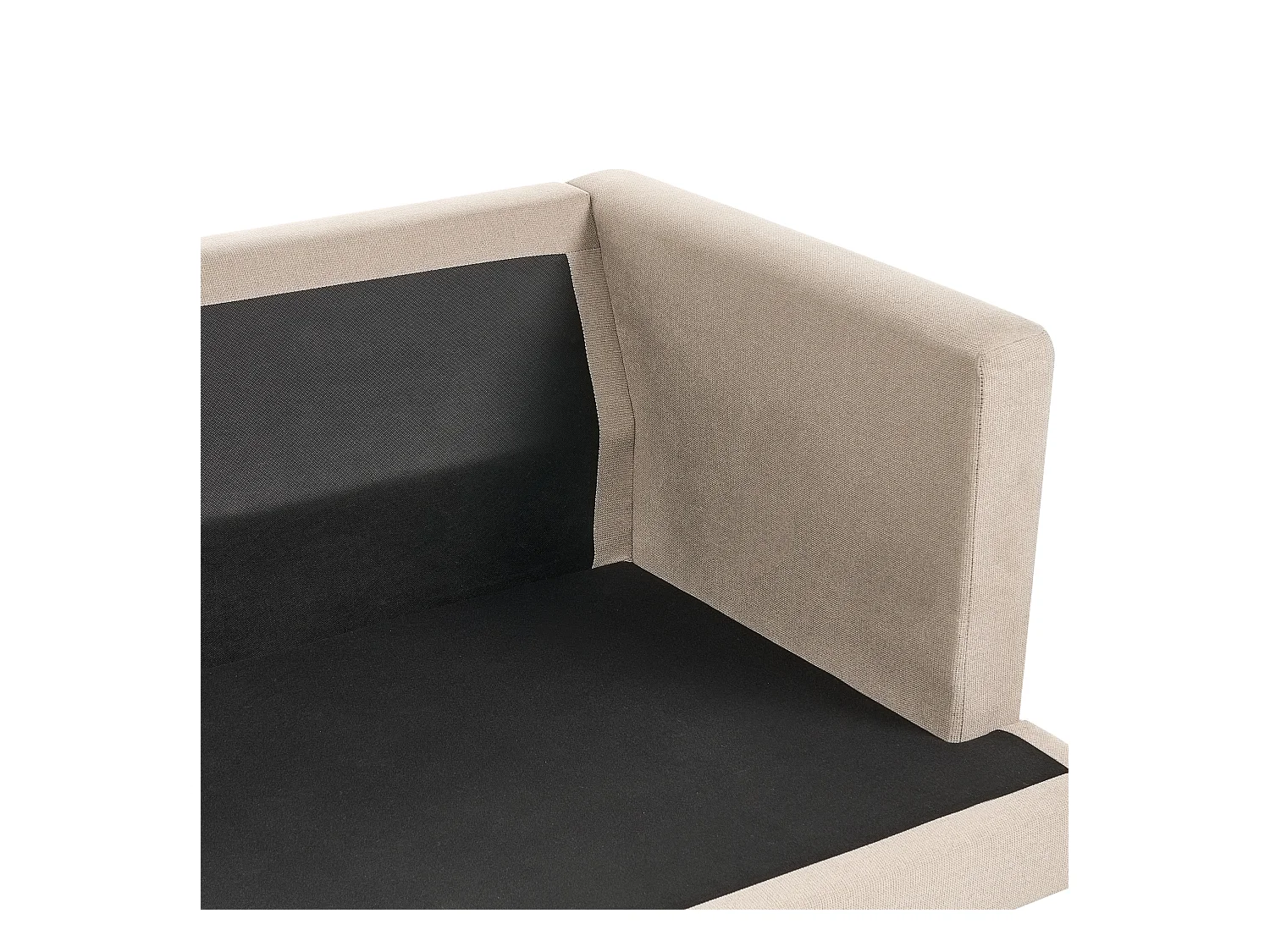 Canapé 3 places JARPEN Tissu Marron clair