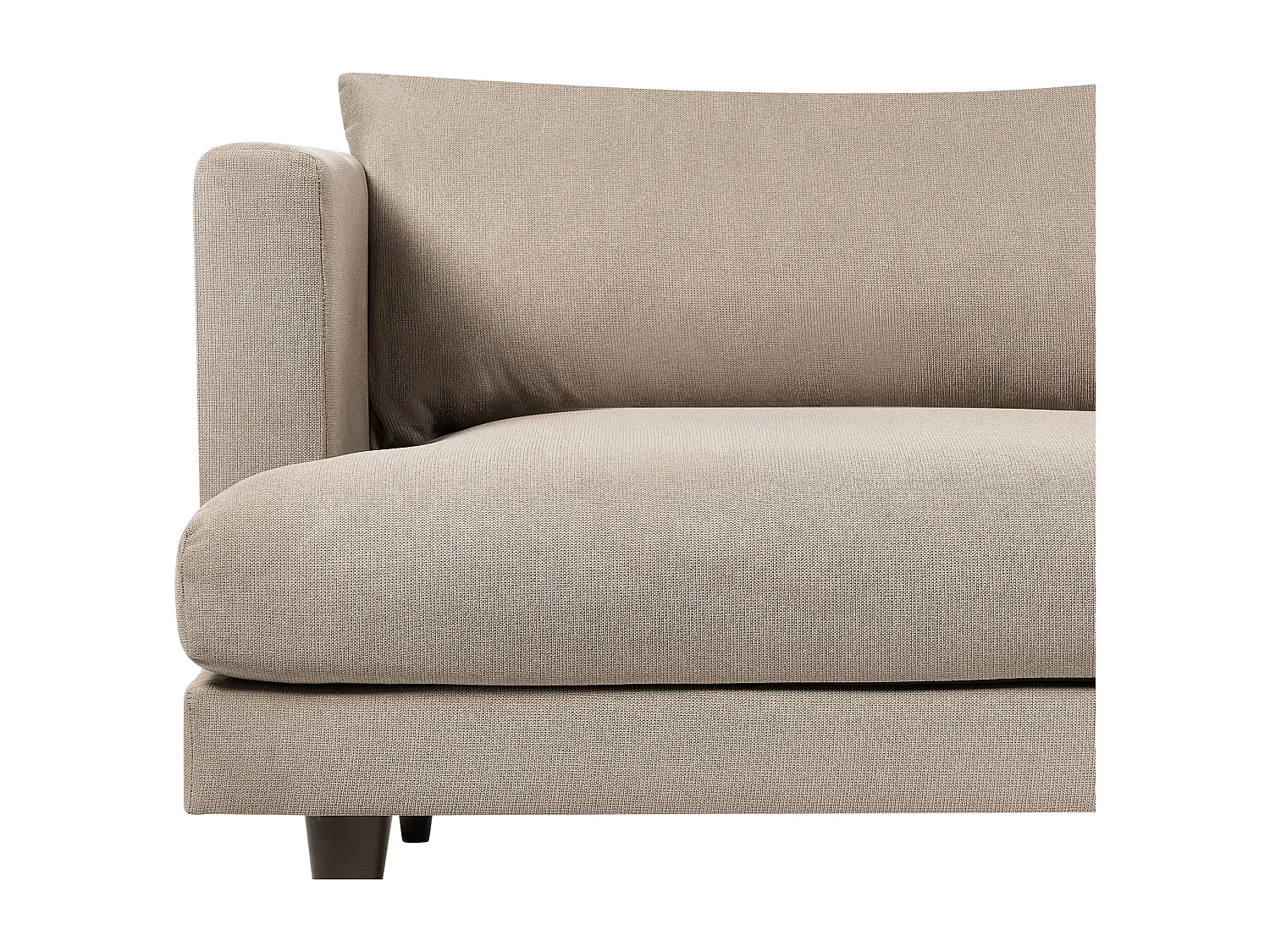 Canapé 3 places JARPEN Tissu Marron clair