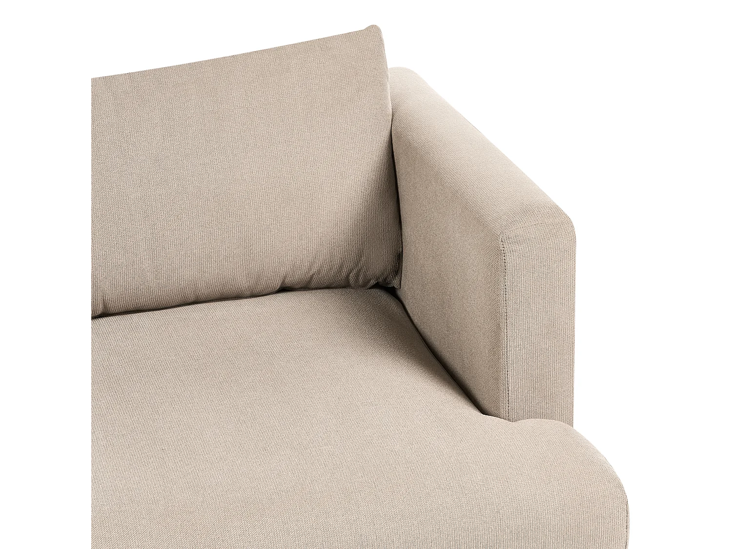 Canapé 3 places JARPEN Tissu Marron clair