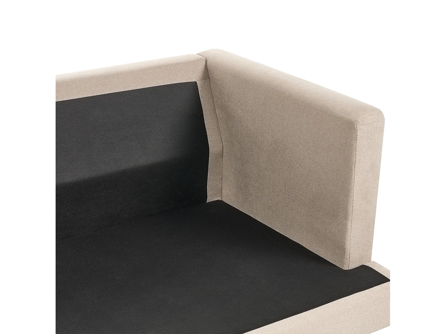 Canapé 3 places JARPEN Tissu Marron clair