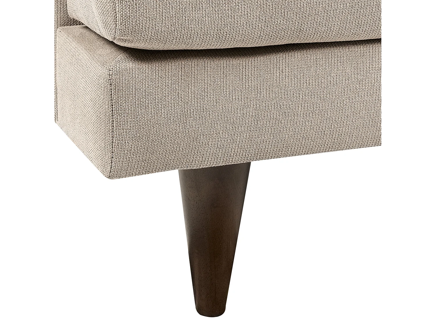 Canapé 3 places JARPEN Tissu Marron clair