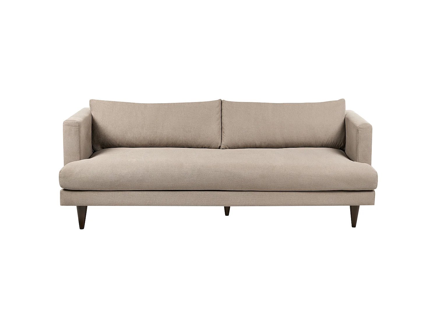 Canapé JARPEN Tissu Marron clair 3 places