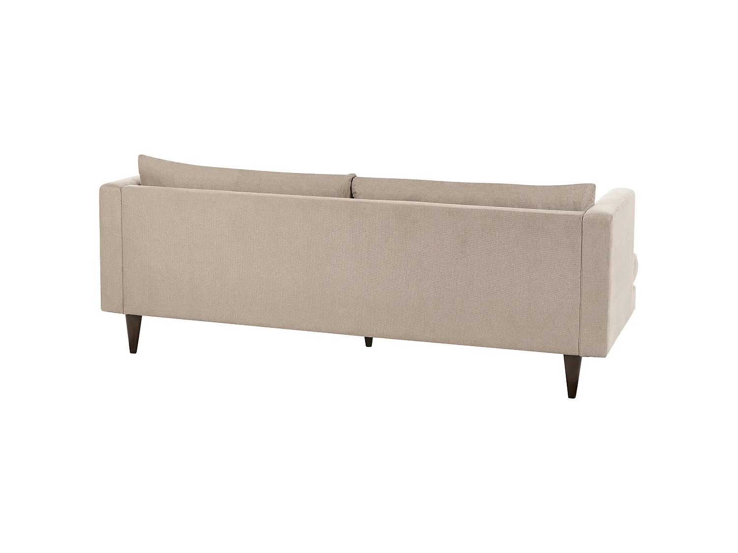Canapé JARPEN Tissu Marron clair 3 places