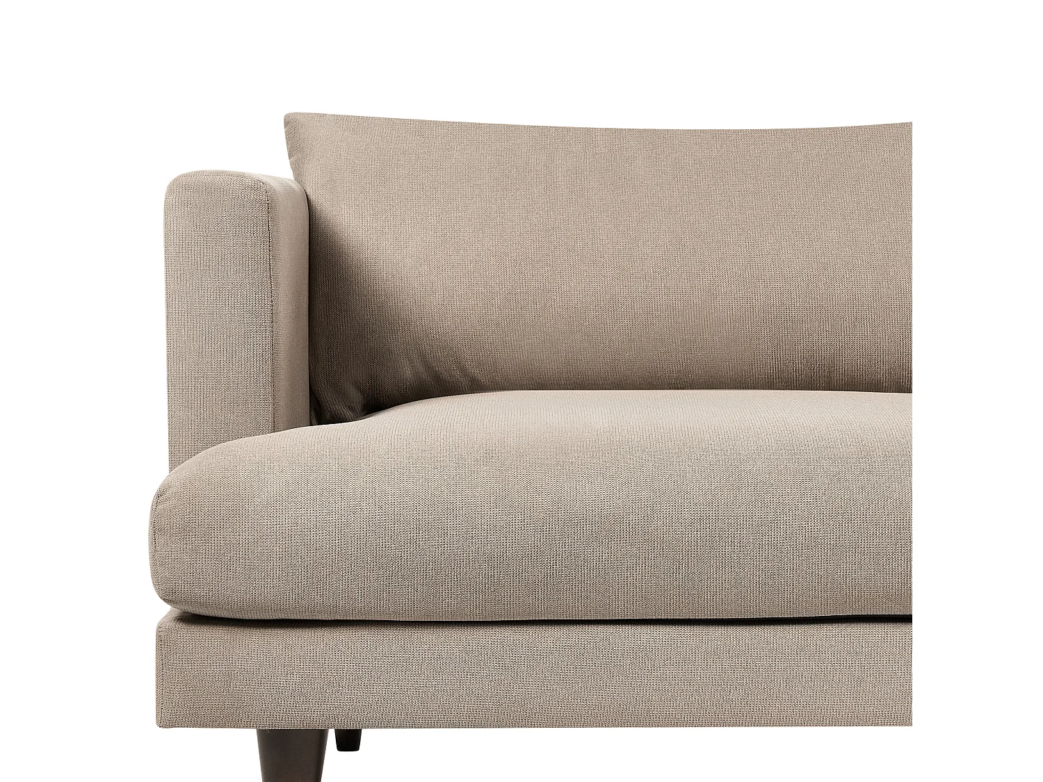 Canapé JARPEN Tissu Marron clair 3 places