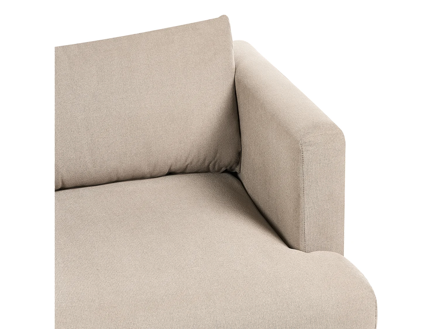 Canapé JARPEN Tissu Marron clair 3 places