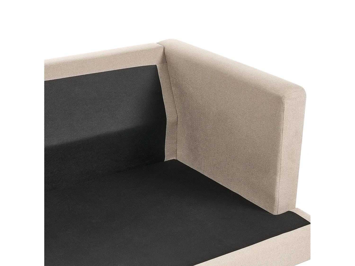Canapé JARPEN Tissu Marron clair 3 places