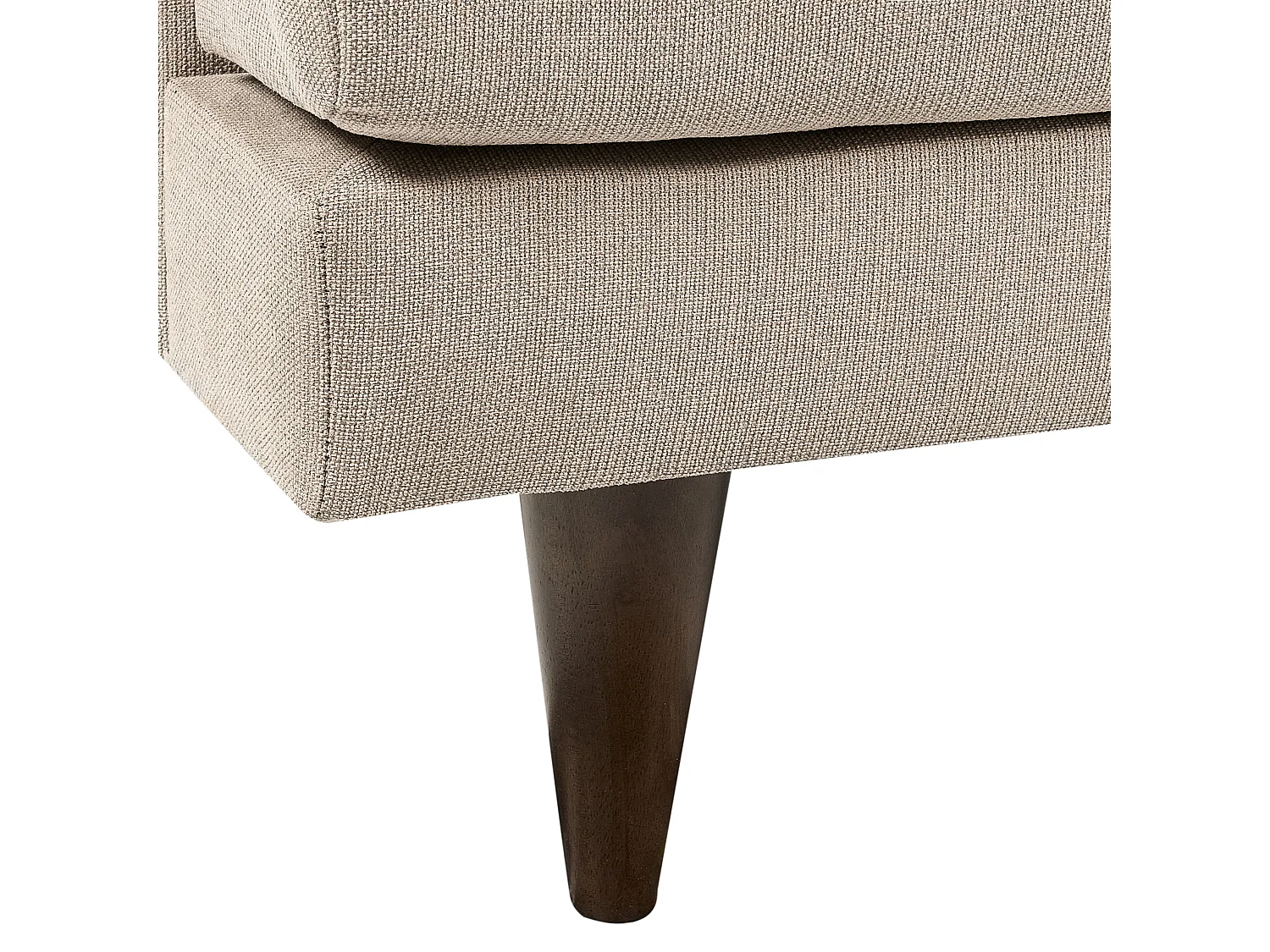Canapé JARPEN Tissu Marron clair 3 places
