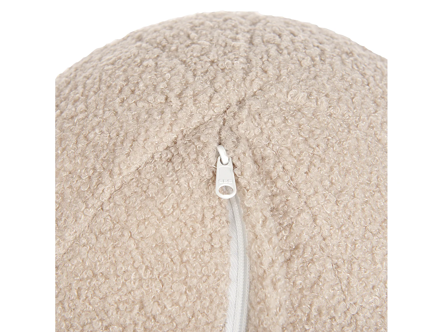 Canapé 3 places LEIREN Bouclé Beige