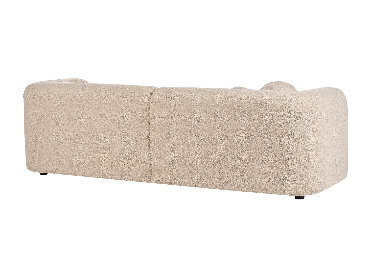 Canapé 3 places LEIREN Bouclé Beige