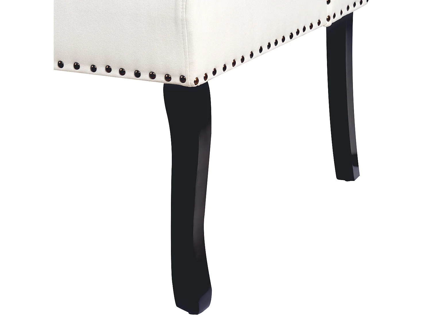 Banc rembourré 2 places TORSBY Tissu Blanc