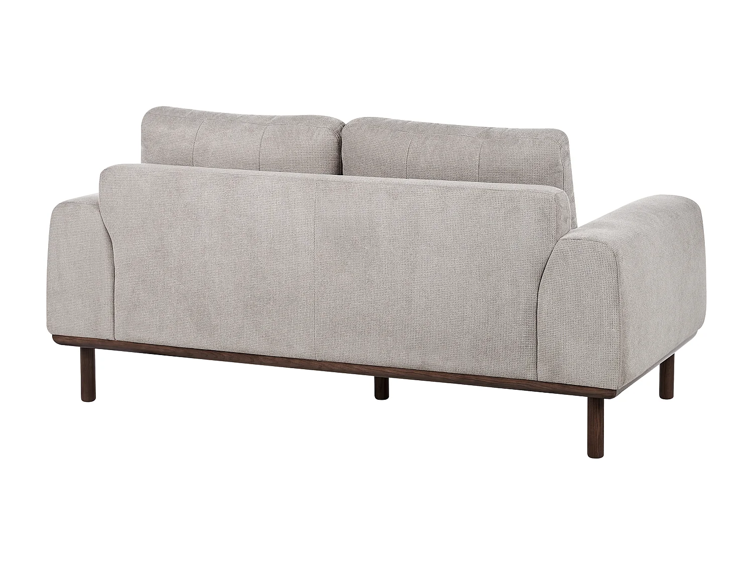Sofa LAURILA Stoff Hellgrau 2-Sitzer