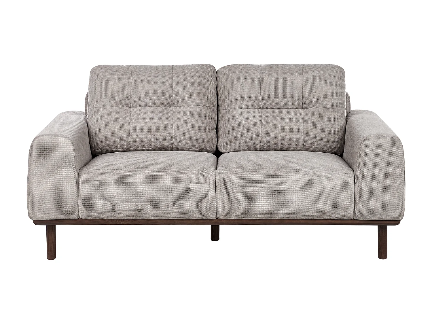 Sofa LAURILA Stoff Hellgrau 2-Sitzer