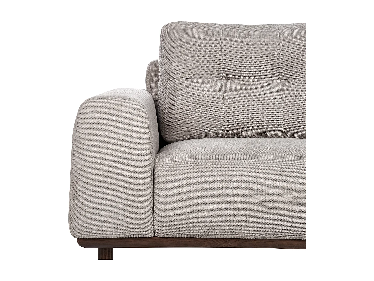 Sofa LAURILA Stoff Hellgrau 2-Sitzer