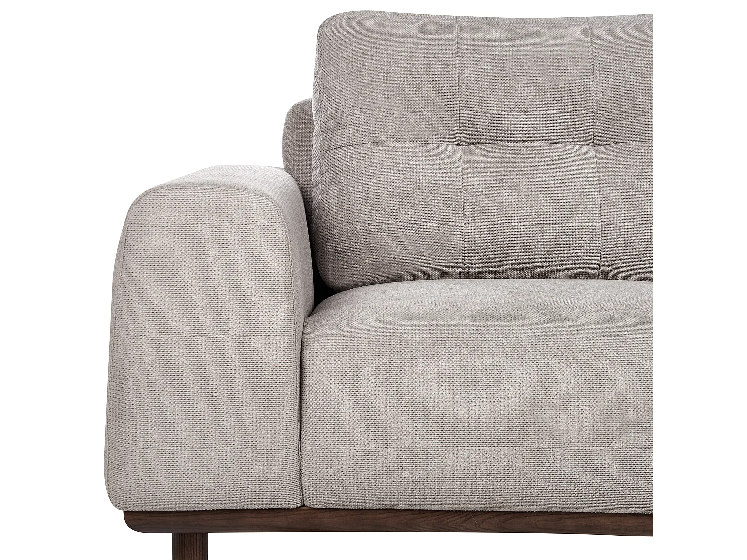 Sofa LAURILA Stoff Hellgrau 2-Sitzer