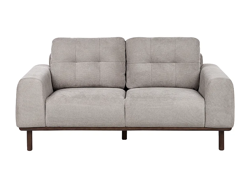 Sofa LAURILA Stoff Hellgrau 2-Sitzer