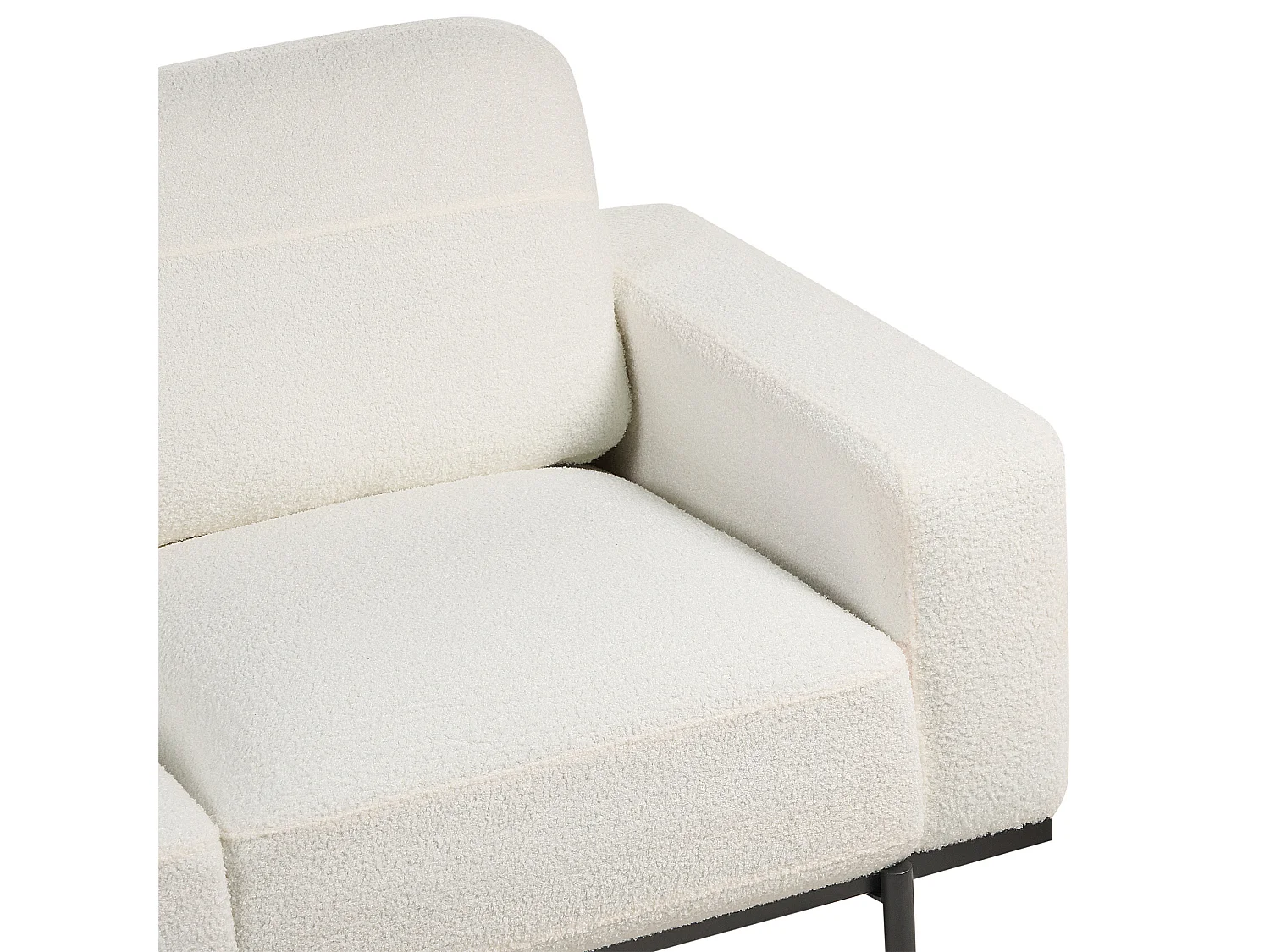 Sofa SOVIK Boucle Złamana biel dla 3 osób