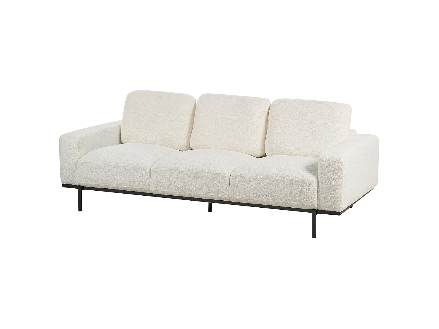 Soffa 3-sits SOVIK Bouclé Off-White