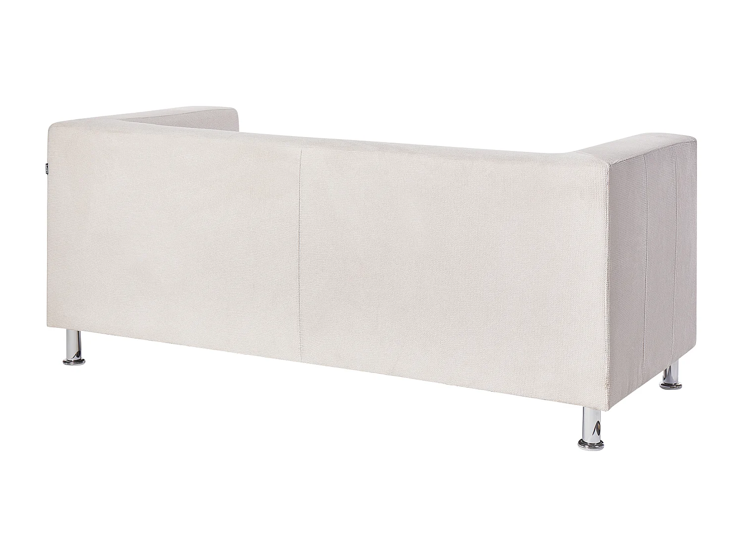 Canapé FLORO Tissu chenille Blanc cassé 3 places