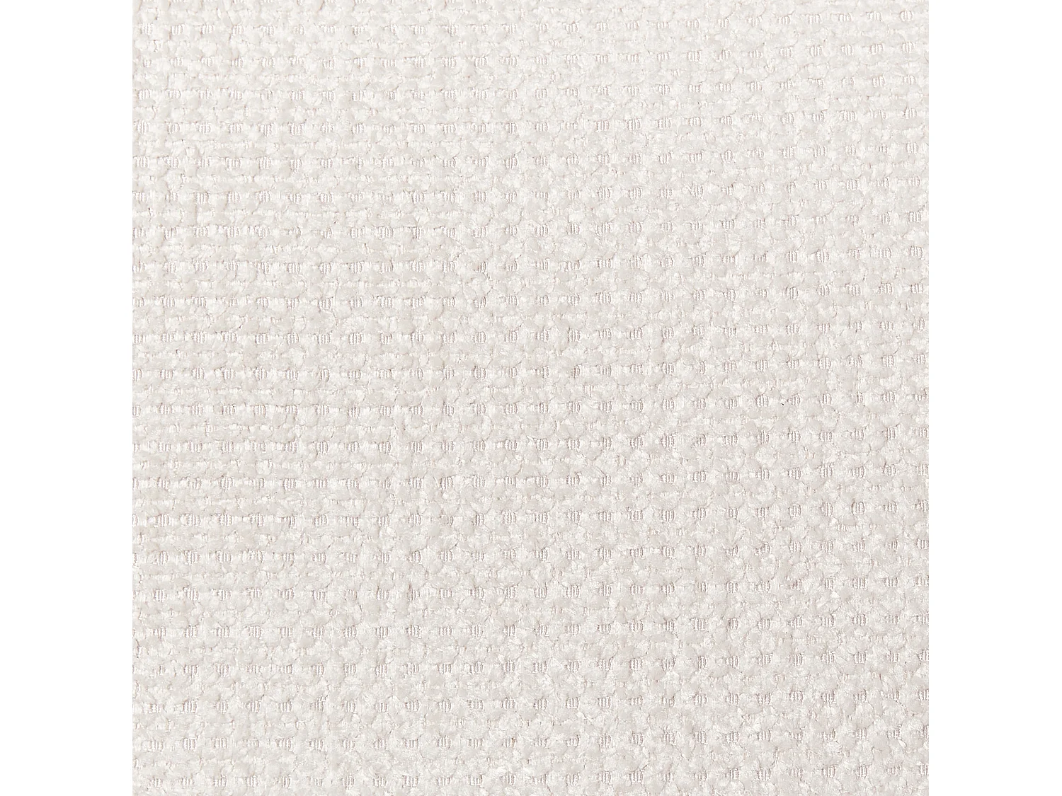 Canapé FLORO Tissu chenille Blanc cassé 3 places