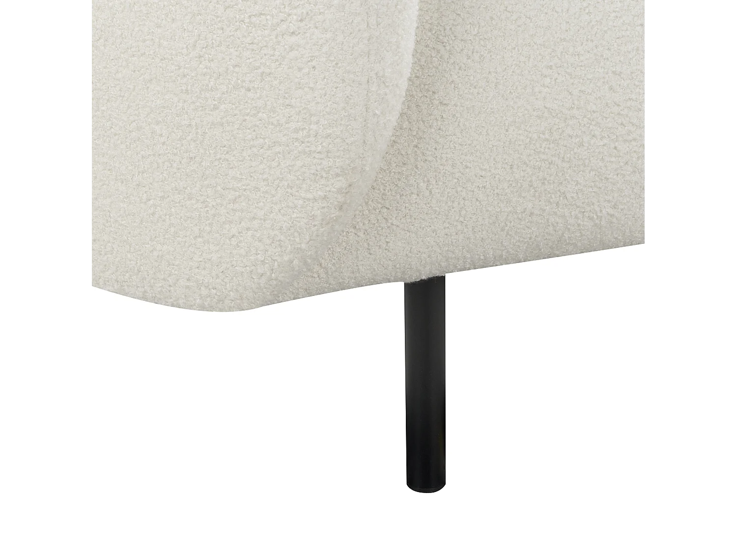 Sofa LOEN Bouclé Weiss 2-Sitzer