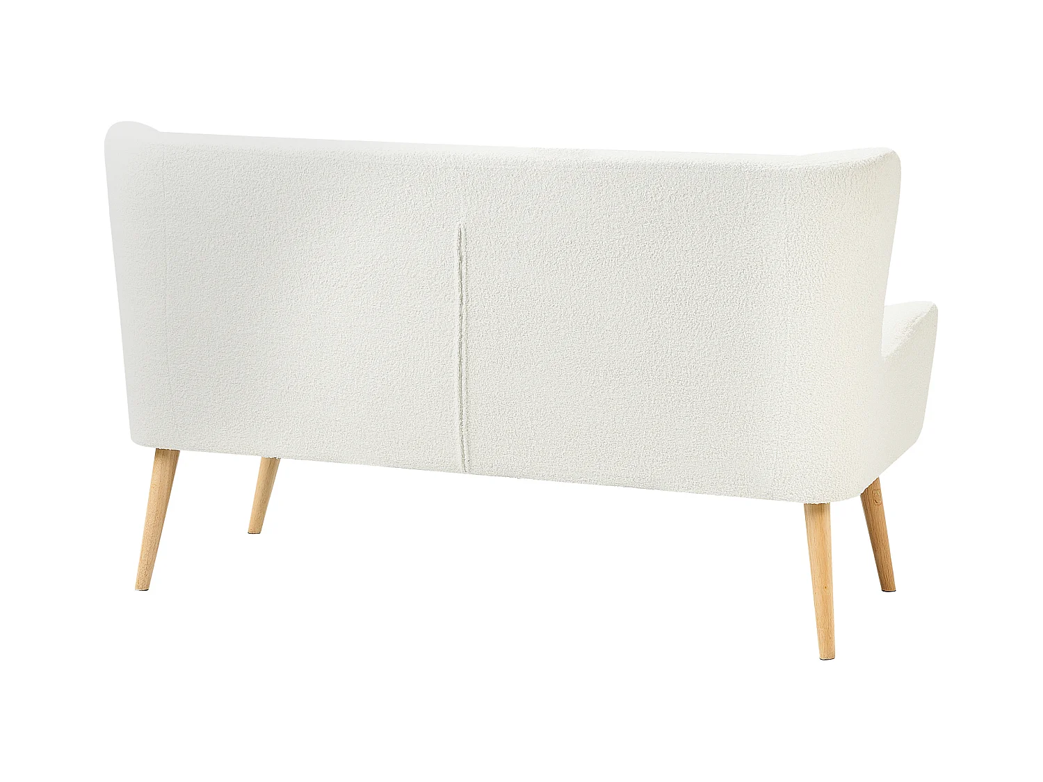 Polsterbank SKIBBY Bouclé Cremeweiss 2-Sitzer