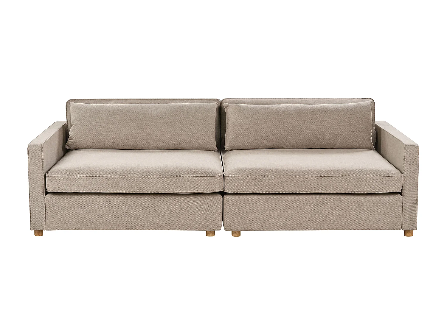 Sofa VINSTRA Beżowoszary dla 3 osób