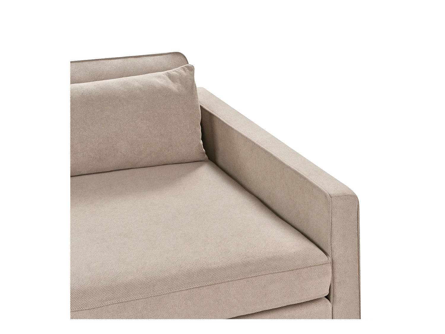 Sofa VINSTRA Stoff Taupe 3-Sitzer