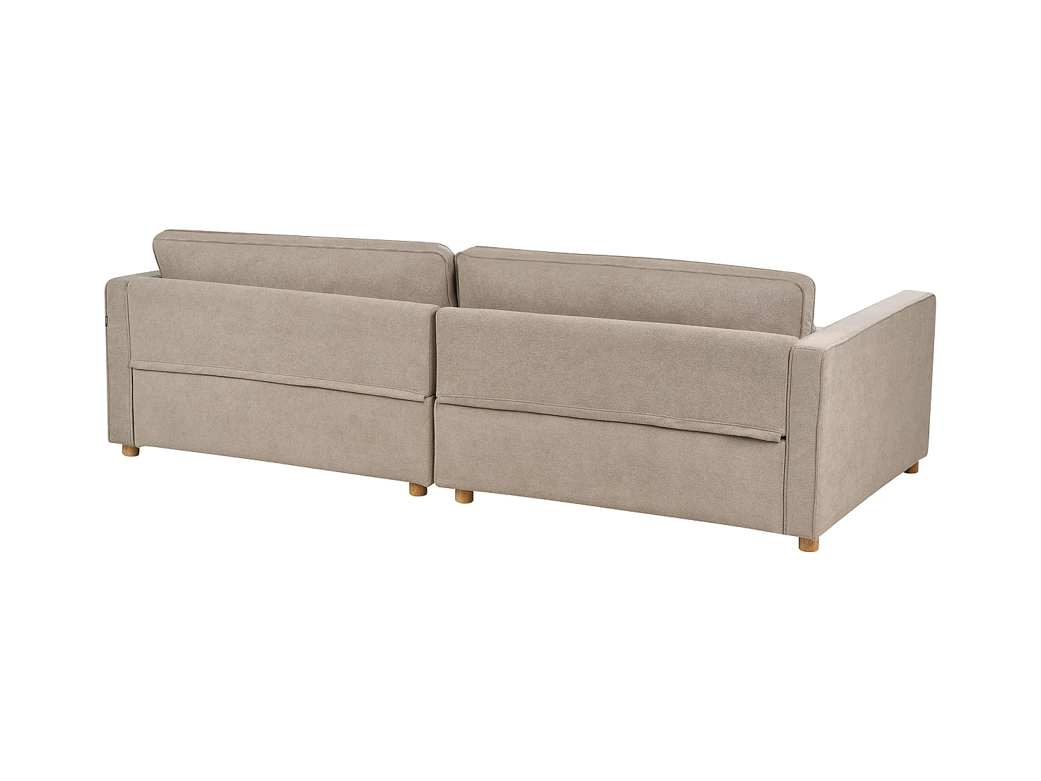 Sofa VINSTRA Stoff Taupe 3-Sitzer
