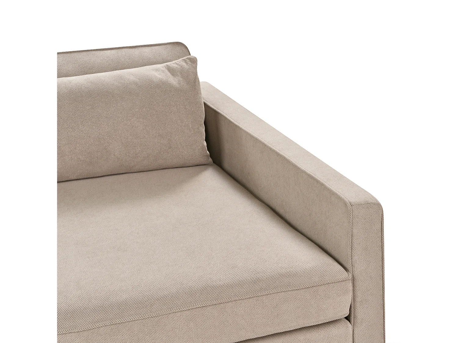 Sofa VINSTRA Stoff Taupe 3-Sitzer