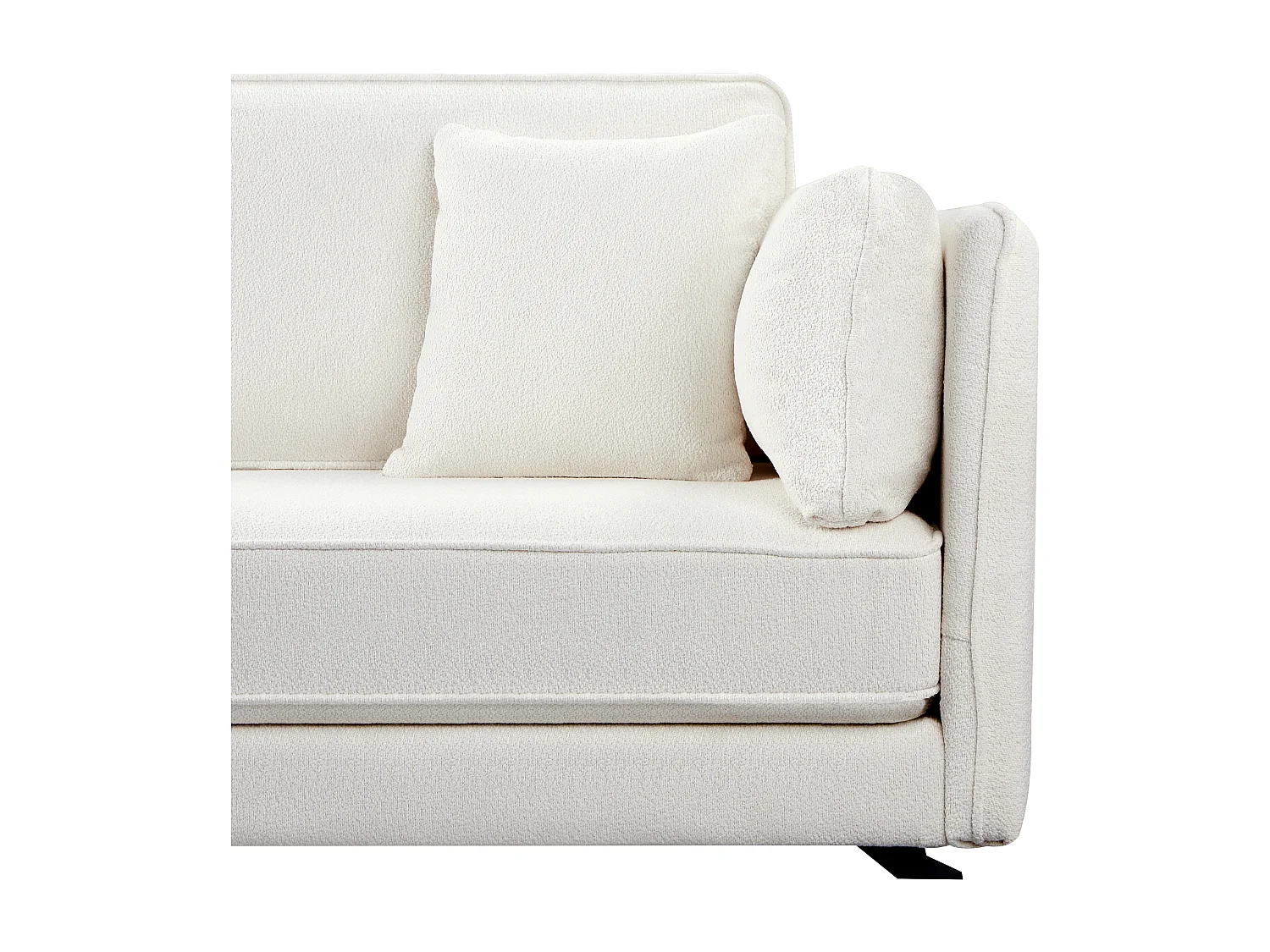 Hoekbank ALTAN Bouclé Gebroken wit 3-zitter Rechterzijde