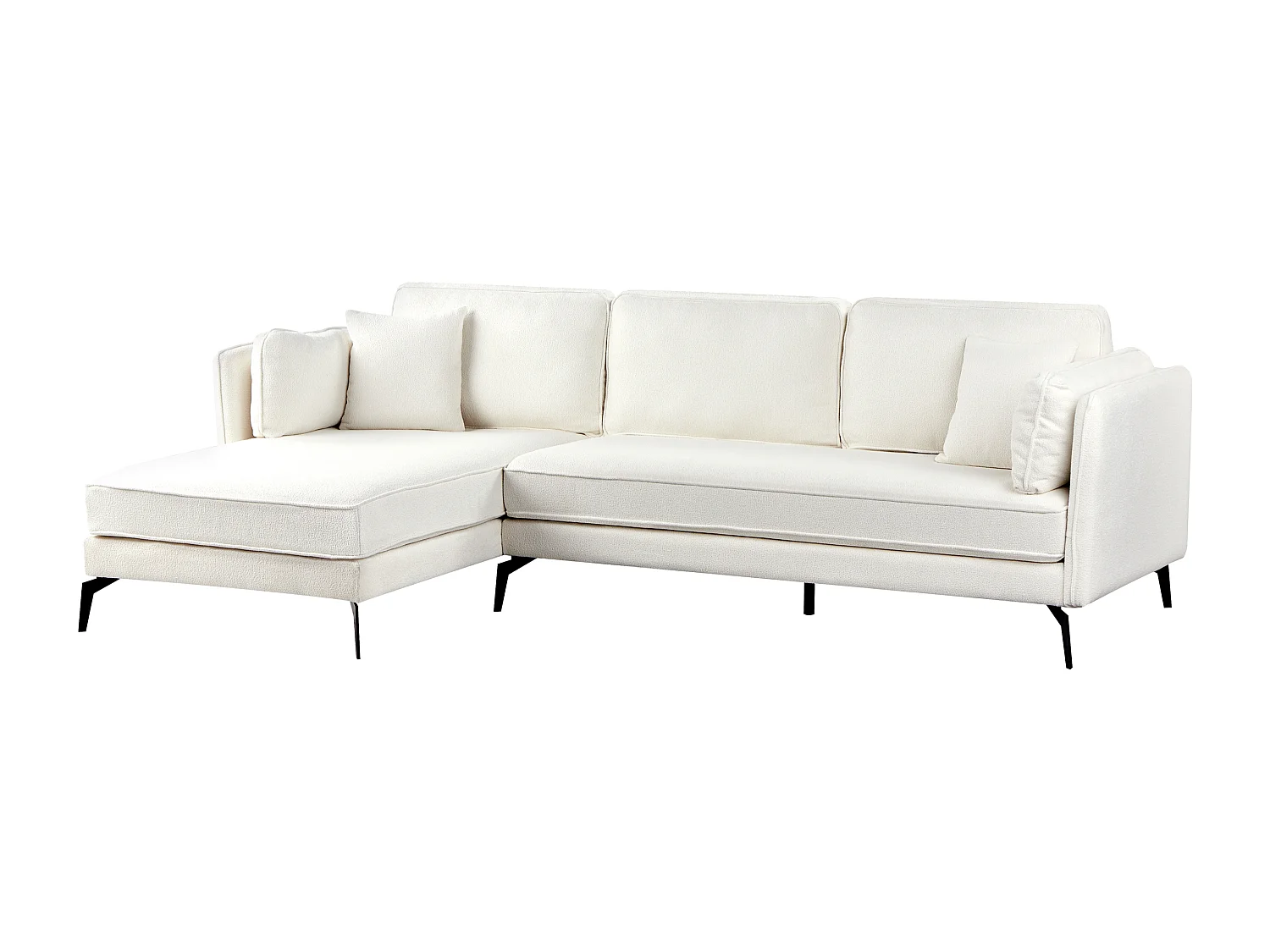 Hoekbank ALTAN Bouclé Gebroken wit 3-zitter Rechterzijde