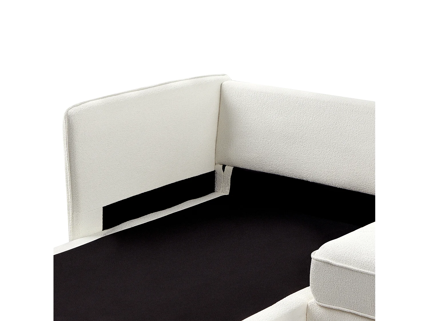 Hoekbank ALTAN Bouclé Gebroken wit 3-zitter Rechterzijde