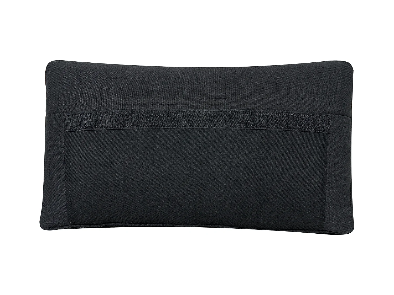 Modul Ecksofa UNSTAD Stoff Schwarz mit Ottomane 4-Sitzer linksseitig