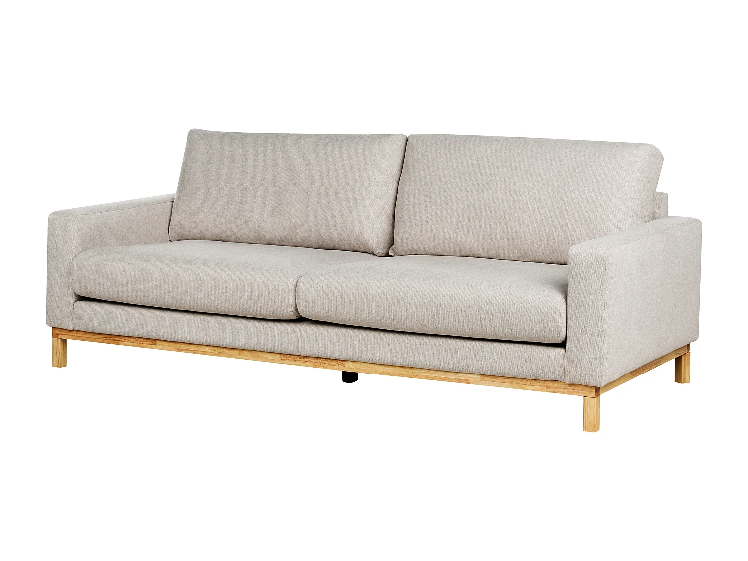 Canapé 3 places SIGGARD Tissu Beige