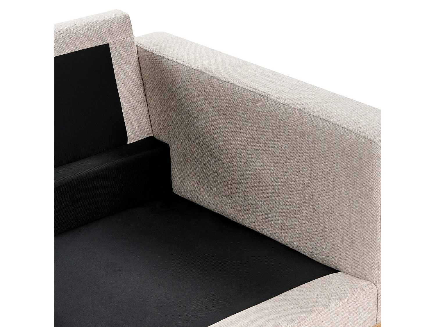 Canapé 3 places SIGGARD Tissu Beige