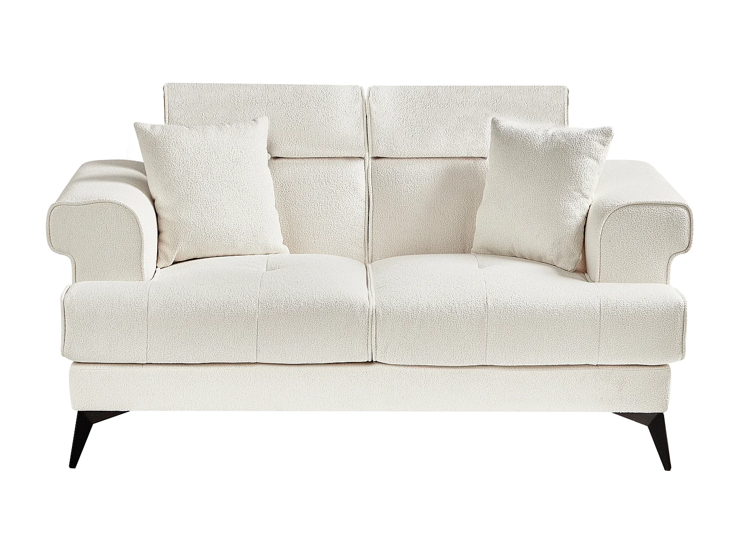 Sofa SKIVE Boucle Biały dla 2 osób