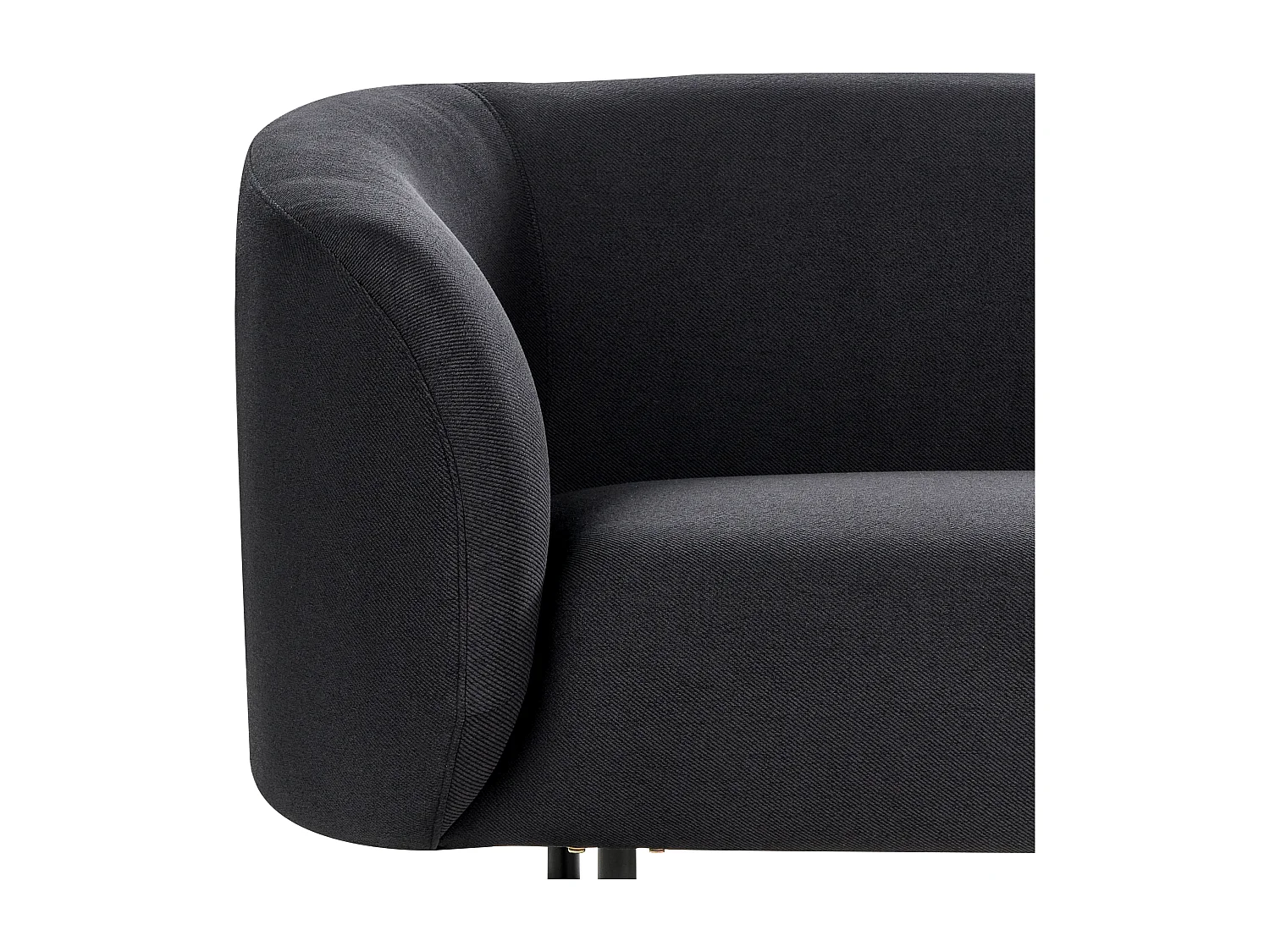 Sofa LOEN Czarny dla 3 osób