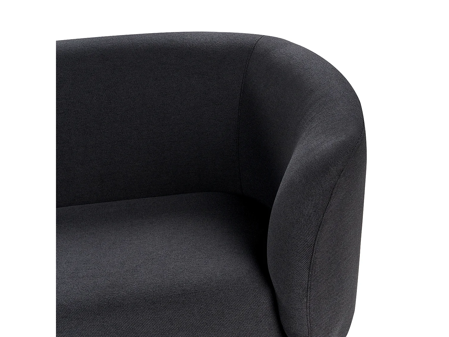 Sofa LOEN Czarny dla 3 osób