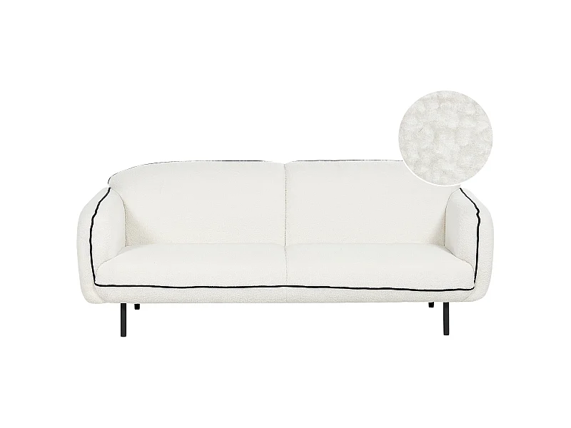 Sofa TONSBERG Boucle Biały dla 3 osób