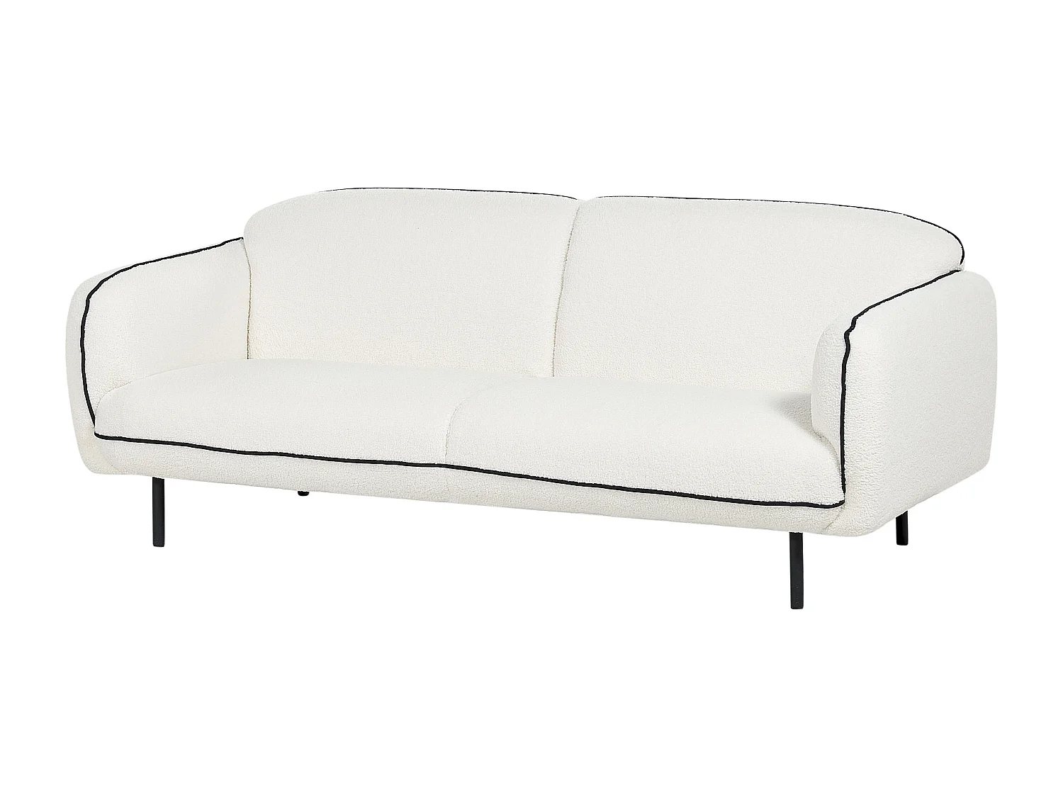 Bank TONSBERG Bouclé Wit 3-zitter