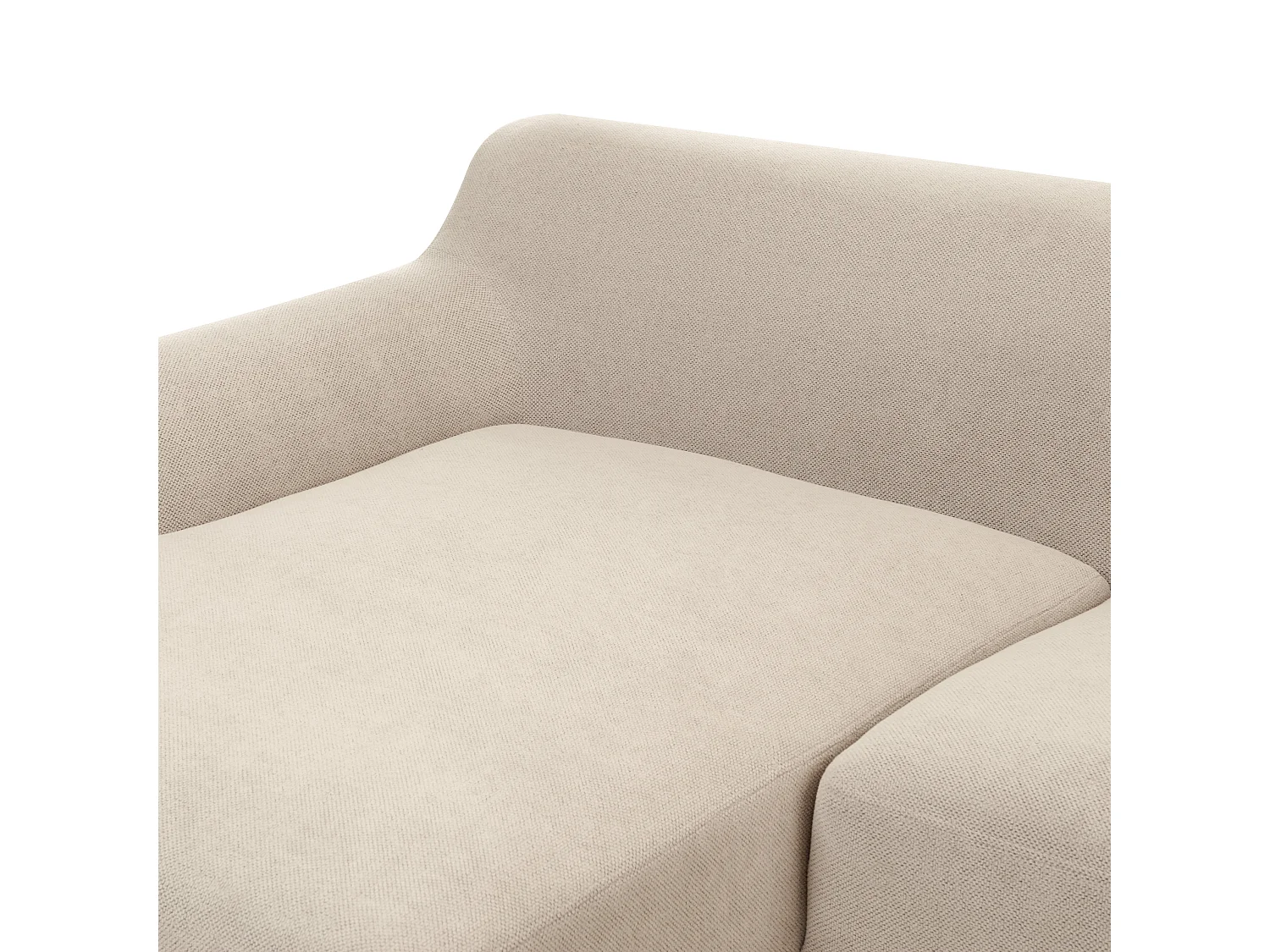 Canapé d'Angle à gauche Pieds en Bois Meuble Coin de Salon en Tissu Polyester Taupe Sosjo